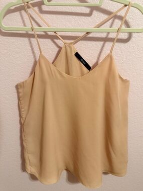 Ella Blue Women's Halter Top w/ Back Featuring Flutter Ruffles – Light Pink